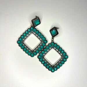 Elegant Turquoise Drop Earrings